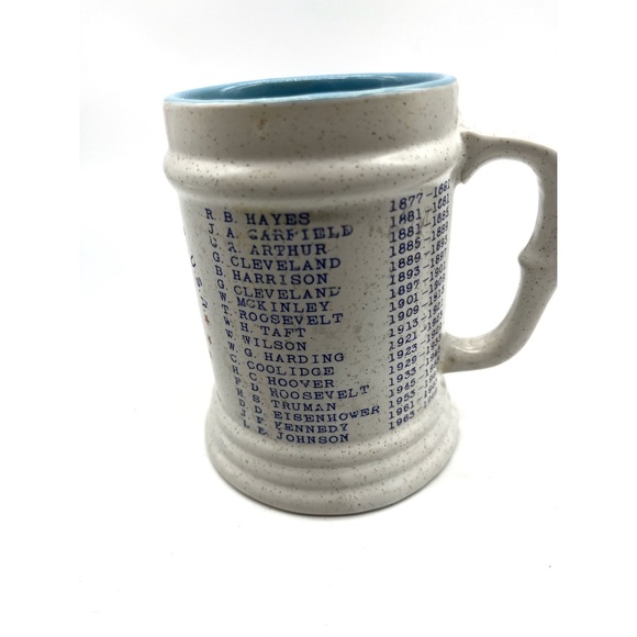 Genuine Stoneware 1969 R.M. Nixon Presidents of the USA Mug Vintage. - Picture 3 of 4